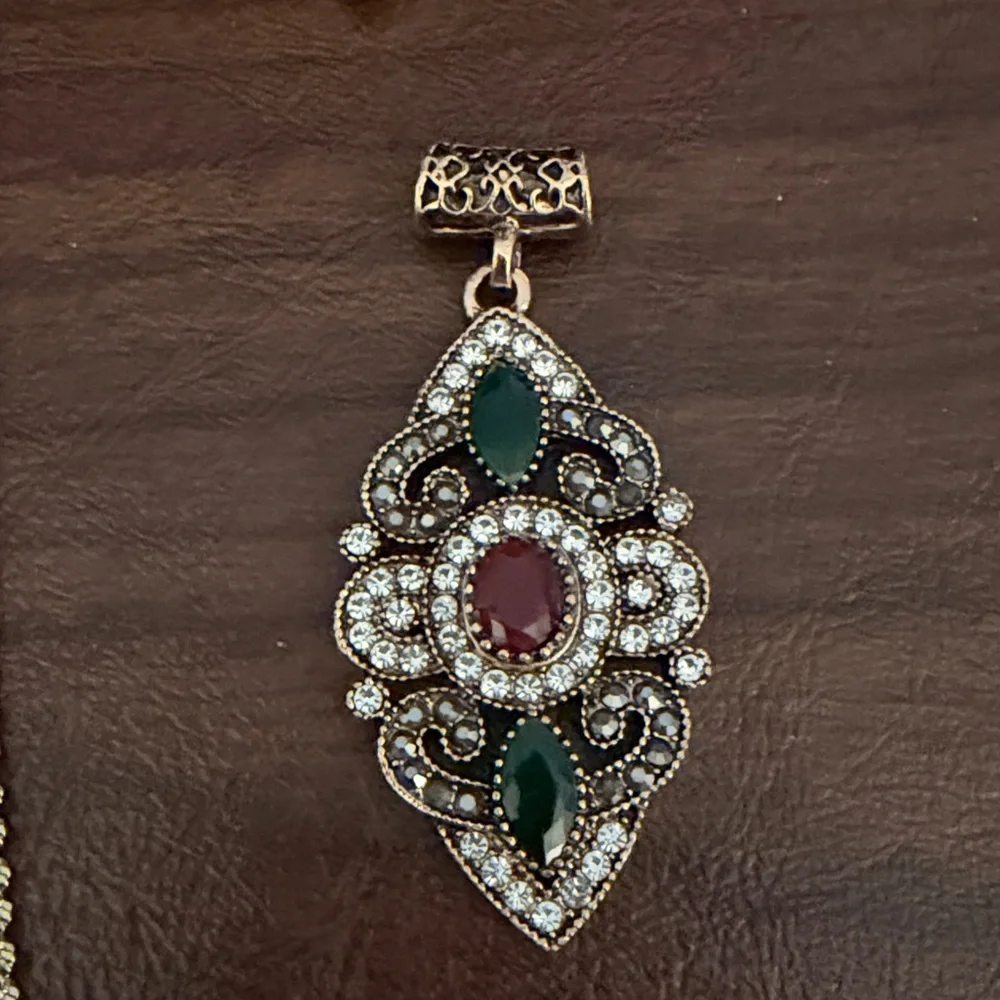 Necklace with Multiple Pendants Crosses - Picture 4 of 5